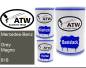 Preview: Mercedes-Benz, Grey Magno, 818: 500ml Lackdose + 500ml Klarlack + 250ml Härter - Set, von ATW Autoteile West.